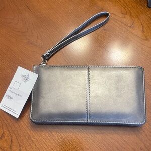 Silver Wristlet Clutch